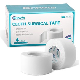 Conkote Cloth Surgical Tape 1" x 10 Yards, Hypoallergenic Medical Tape, 4 Rolls | Conkote