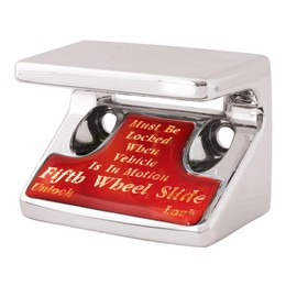 GG Grand General 96122 Chrome Switch Guard with Gold 5th Wheel Sticker for Freightliner