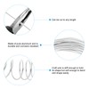 PATIKIL Aluminum Craft Wire, 10m/32.8ft, 1.5mm/14 Gauge, 4pcs, Silver Tone