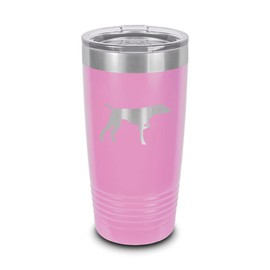 German Shorthaired Pointer 30 oz Laser Engraved Polar Camel Stainless Steel Vacuum Insulated Tumbler with Lid gsp dk Light Purple