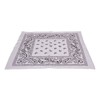 Macahel Cotton Paisley Design Bandana (White)
