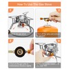 AUTOPkio 3500W Camping Gas Stove Portable, Windproof Backpacking Folding Camping