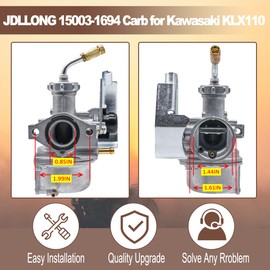 JDLLONG 15003-1694 Carburetor Fit for Kawasaki KLX110 Carb 2002 2003 2004 2005 2006 2007 2008 2009 2010-2020