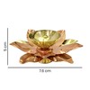 Craftsman Brass Copper Lotus Flower Petals Kamal Shape Metal Akand