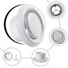 Plastic Round Ceiling Vent, 150mm - 6 inch Air Vent