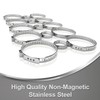 Universal Stainless Steel Bellow Clamps Set of 15 Cable Ties