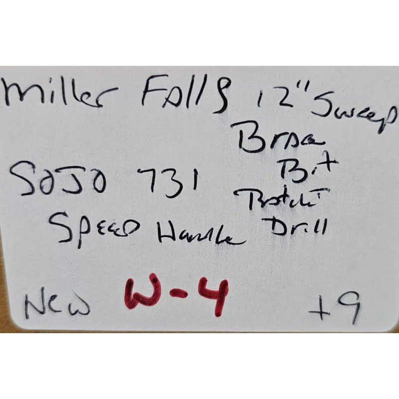 Millers Falls Company Miller Falls SOJO Sogard 731B Brace Bit