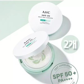 AHC 세이프온 마일드 선쿠션 25g 본품 3개/자외선차단 SPF 50 AHC Safe-On Mild Sun Cushion 25g Original 3 Pieces/UV Protection SPF 50 [3 main products]