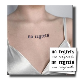 Tattoo Tech, 2 Sheets Small Semi Permanent Tattoo, Lasts 7-15 Days Temporary Tattoos(no regrets), Waterproof and Non-Reflective, Suitable for Boys and Girls, Exquisite Packaging