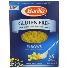 Barilla Gluten Free Pasta, Elbows, 12 Ounce (Pack of 12)