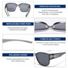 DUCO Fit Over Sunglasses for Men Women Wear Over Glasses