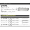 Front Lower Center Bumper Grille - Honeycomb Euro Hex Mesh