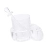 SHOWERORO 1set Acrylic Honey Pot Lid and Dipper Convenient Syrup