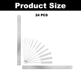 24PCS Long Straw Cleaner Brushes, 12 Sizes Nylon Pipe Tube Cleaner, Tube Cleaning Brush Set for Small Spaces, Sippy Cups, Water Bottle, Metal and Plastic Drinking Straw Cleaning