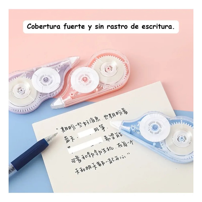 Cinta Correctora Instantáneo Set 6pzas De 12m X 6mm X