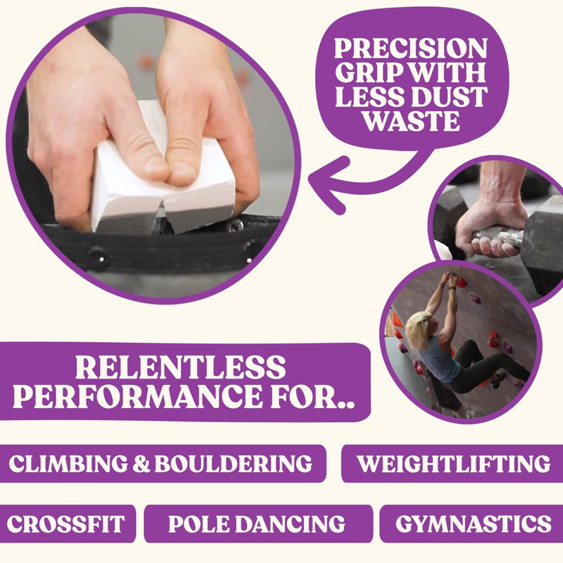 Psychi x8 Chalk Block for Crossfit Rock Climbing Bouldering Gym