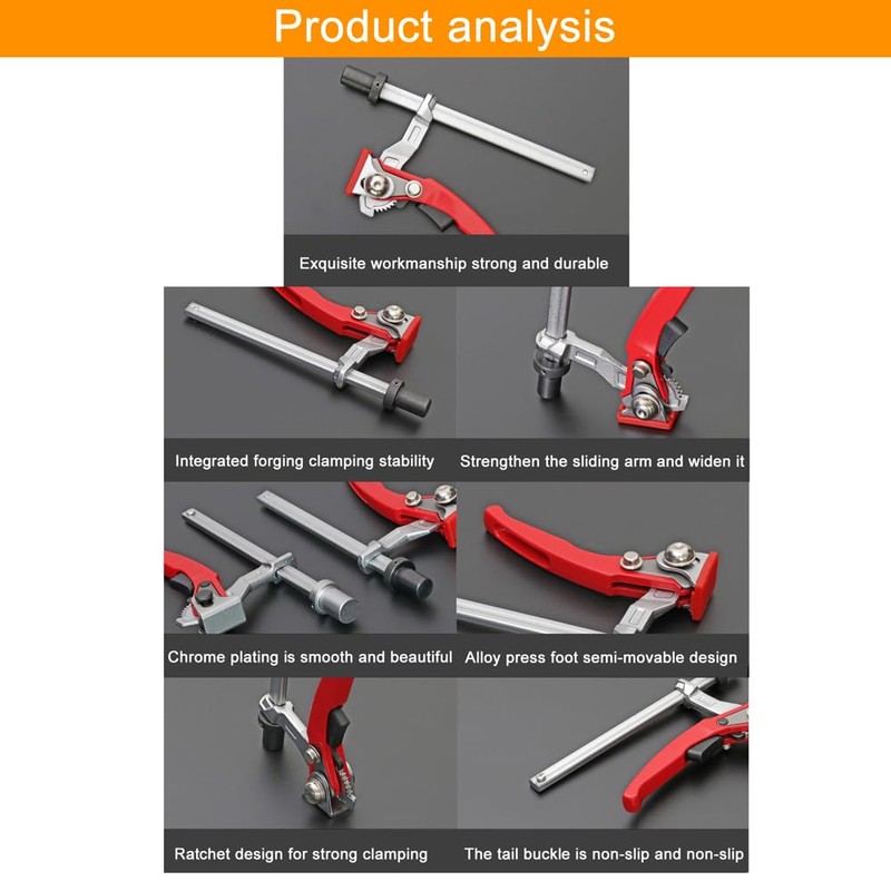 Mulcort Woodworking Desktop Quick Acting Hold Down Clamp Fixed Clip