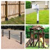 2 Pcs 4"x4" Fence Post Anchor Ground Spike 22"(Actual 3.6"x3.6")