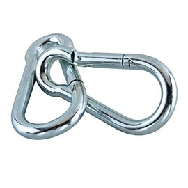 2 x Carabiner Hooks with Snap Hooks, Assorted Sizes, 100mm x 10mm