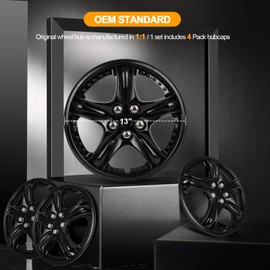 OCPTY 13 Inch OEM Replacement 4 Pack Hubcap Auto Tire Replacement Exterior Cap Universal Wheel Rim Cover Hub Caps