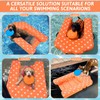Halloscume Dog Inflatable Water Ramp for Pool Dock Lake, Foldable,