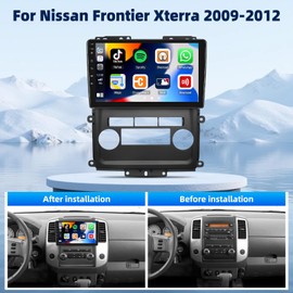 UNITOPSCI 2G+64G Android Car Stereo for Nissan Frontier Xterra 2009-2012 Wireless CarPlay Android Auto, 9 Inch HD Touchscreen GPS Navigation Bluetooth Mirrorlink WiFi FM/RDS SWC, AHD Rear Camera Mic