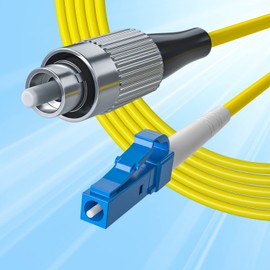 FC-LC Simplex Fibre Patch Cord, 9/125μm Single Mode, UPC, LSZH, 17 ft/5 m