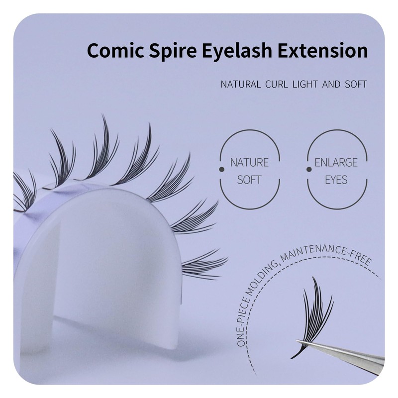 ANNAFRIS Eyelash Extensions, Artificial Eyelashes, Clusters, Volume Eyelashes, Premade Fan