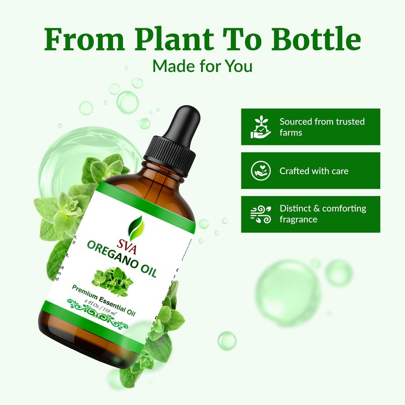 SVA Oregano Essential Oil – 4 Fl Oz – 100%