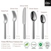 Alata Potter 40-Piece Forged Silverware Set Stainless Steel Flatware Set