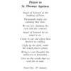 Prayer to St. Thomas Aquinas - Laminated holy card -