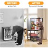 Sugitek Mini Fridge Stand with Storage and 8 Mobile Wheels,Heavy