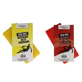 RiSki Ski Wax Set Base Wax Alpine Yellow 120 g + Red 120 g