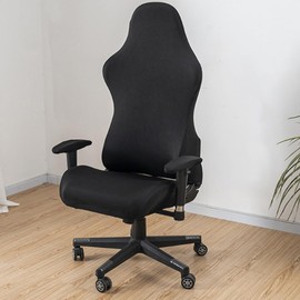 ateena Gaming Chair Cover Chair Cover Racing Washable Armrest Cover Gaming Chair Cover Elastic (Black)