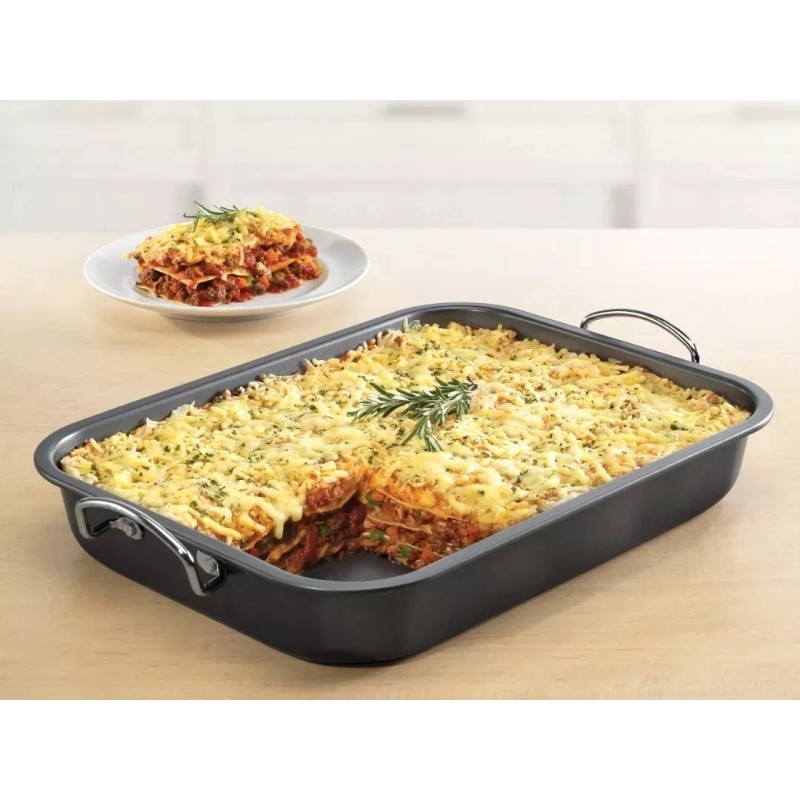 Bandeja Hornear Charola Para Hornear Cocinar Asar Antiadherente Con Rejilla