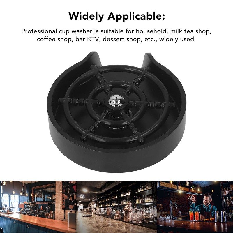 High Pressure Automatic Glass Rinser Bar Sink Cup Washer Kitchen