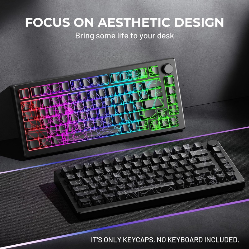 HITIME x XVX Spider Web Keycaps 60 75 100 Percent