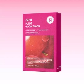 isoi 아이소이 NEW 플럼 글로우 마스크 잡티광채 23ml 10매, 1개 ISOI NEW Plum Glow Mask Spot Radiance 23ml 10 sheets, 1 piece