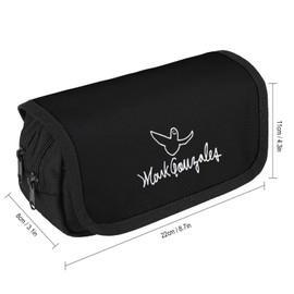 Mark Gonzalez Pen Case, Large Capacity, Pencil Case, Multifunctional, Stylish, Pen Pouch, For Boys, Girls, Children, Simple, Tool Pen Case, For High School Students, College Students, Working People,