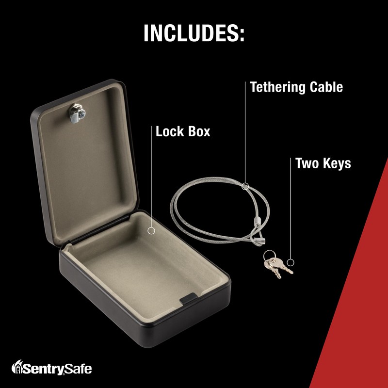 SentrySafe Mini Safe is a Lock Box with Key Lock