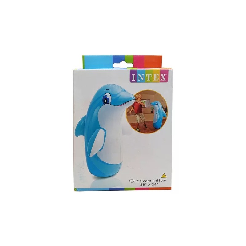 Intex Inflable Punching Bag Boxeador Niño Intex Delfin 44669npd