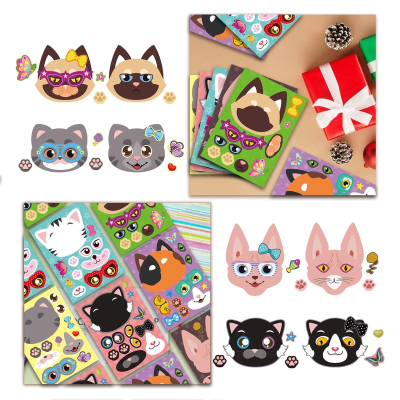 24 Pcs Cartoon Stickers Set DIY for Kids (Horse Style)