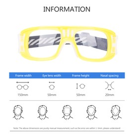 SooGree Gafas deportivas para hombres y mujeres, gafas de sol protectoras polarizadas deportivas para ciclismo (marco amarillo almohadilla blanca), absorción de golpes antivaho con correa ajustable