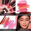 3-in-1 Cream Rouge Pen for Cheeks, Lips and Eyeshadow, Waterproof,