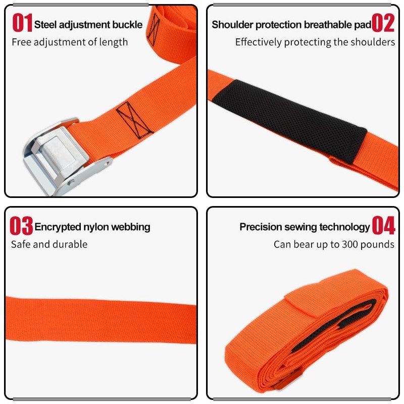 Moving Straps 1-Person Lifting and Moving System, Moving Shoulder Straps