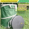 16-Gallon Collapsible Trash Can (16x19 in) Hard-Shell Bottom Yard Garden