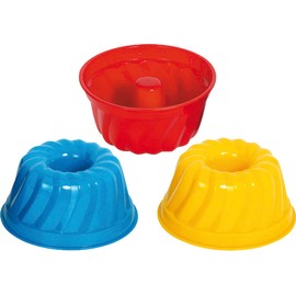Gowi 558-61 Sandform Kuchen, 6teilig, im Netz, Sandkästen und Sandspielzeug