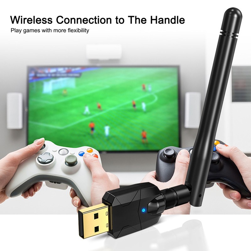 Bluetooth 5.1 Adapter Stereo Long Distance USB Wireless Sound Dongle