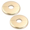 Waziaqoc 2 Pcs Wall Split Flange, ABS Round Self-Adhesive Escutcheon
