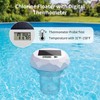 Upgrade 3-in-1 Solar Pool Light Floater, Chlorine Dispenser with Digital